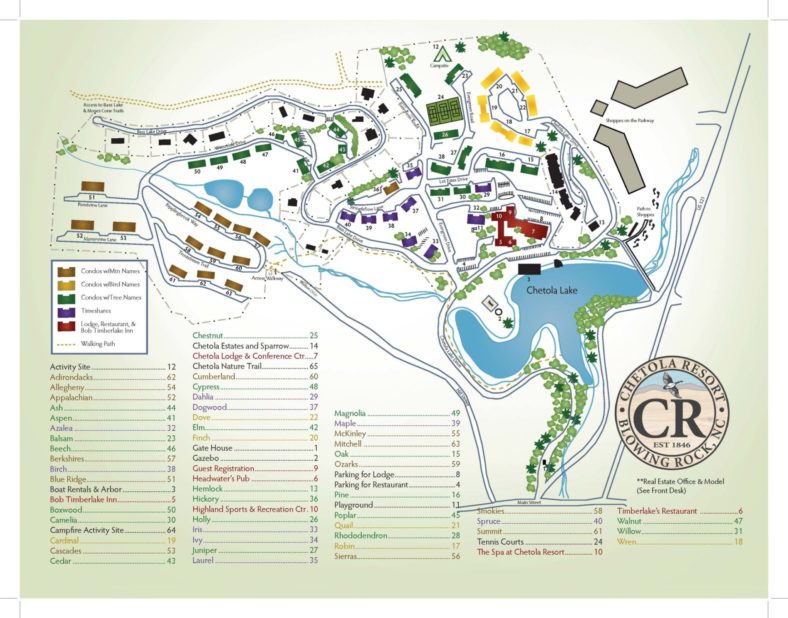 Chetola Map – Chetola Lake Poa